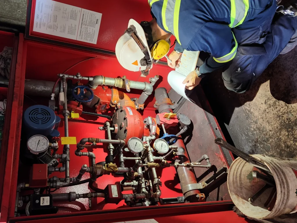 Inspection de réseau de système incendie